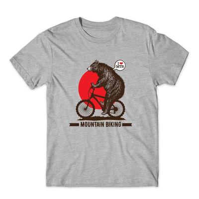 Mountain Bear Radsport Stil Outdoor Aktivität Lustiges Tier T-Shirt