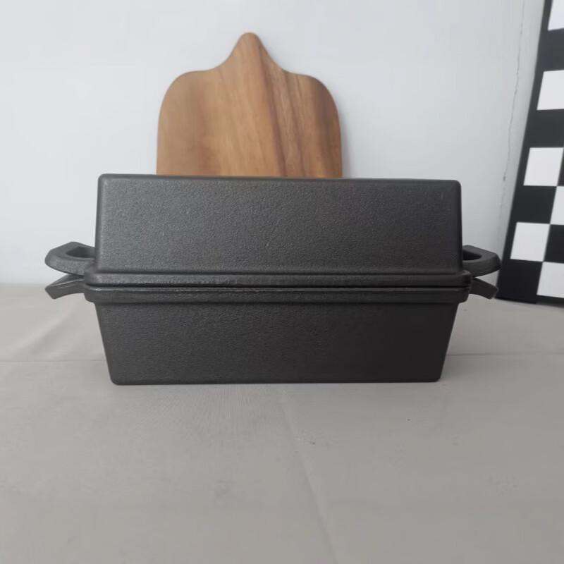 ZISIZ Rectangular Cast Iron Bread Pan