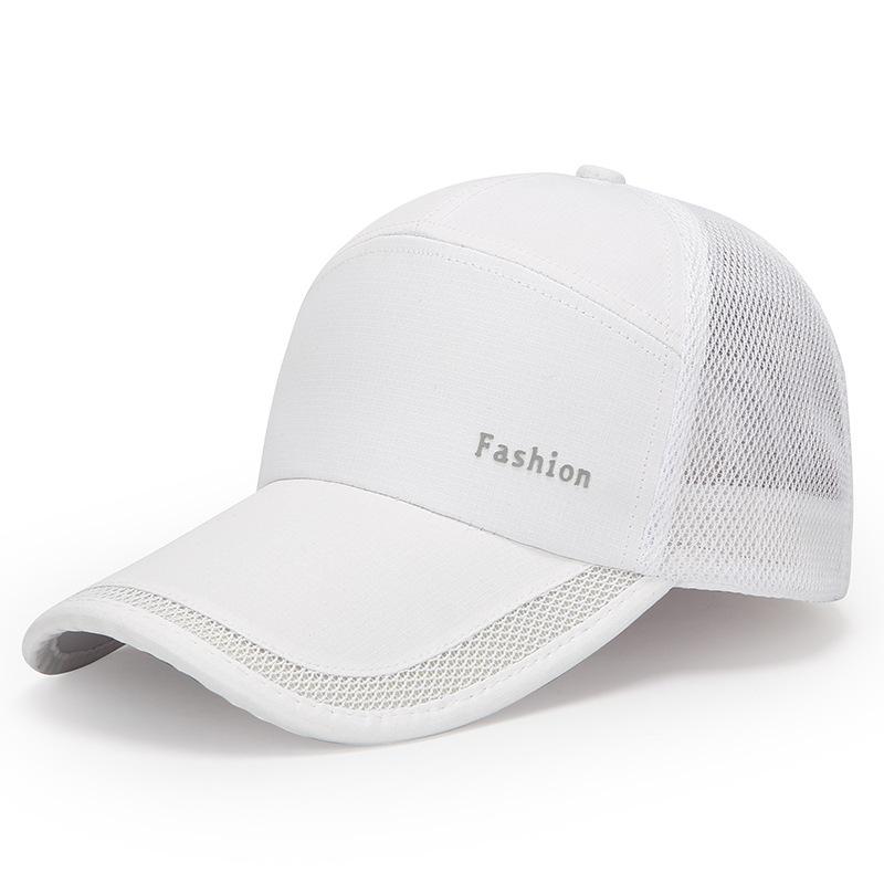 

Бейсболка Модная Буквенная Шляпа Дышащая Защищающая от Солнца Быстросохнущая Кепка с Утиным Козырьком белый
