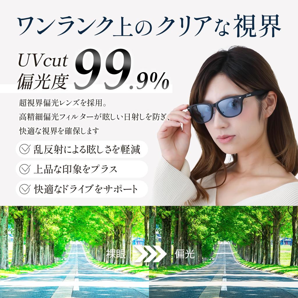 Polarized Light Wellington Flexible [Adventure King] Sunglasses, Blue, Men's & Women's, Style, [Sabae Design/Ultra-Lightweight Frame], Sports, Golf,