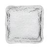 Aoyama Glass Square Plate, 11cm, Asatsuyu (morning dew) design, Made in Japan, AMG-MAY-10