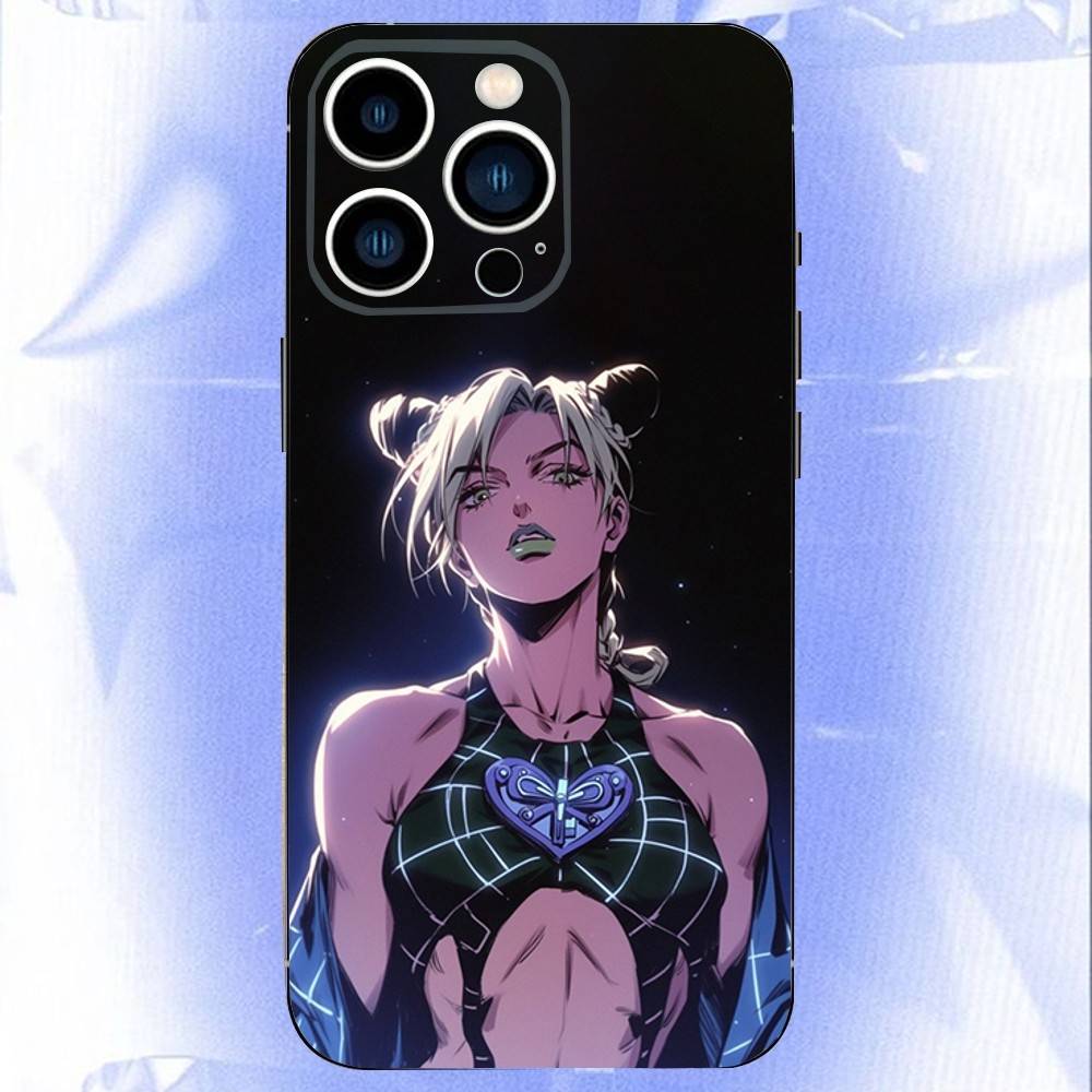 

J-JoJo Jolyne C-Cujoh Phone Case For iPhone 16e,16,15,14,13,12,11,Pro,X,XS,Max,XR,Plus,Mini Soft Black Cover iPhone13