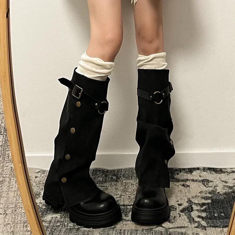 Fashion Winter Short Plush Women Knee High Boots Fashion Slip On Knight Long Booties Ladies Casaul Platform Heels Botas Mujer