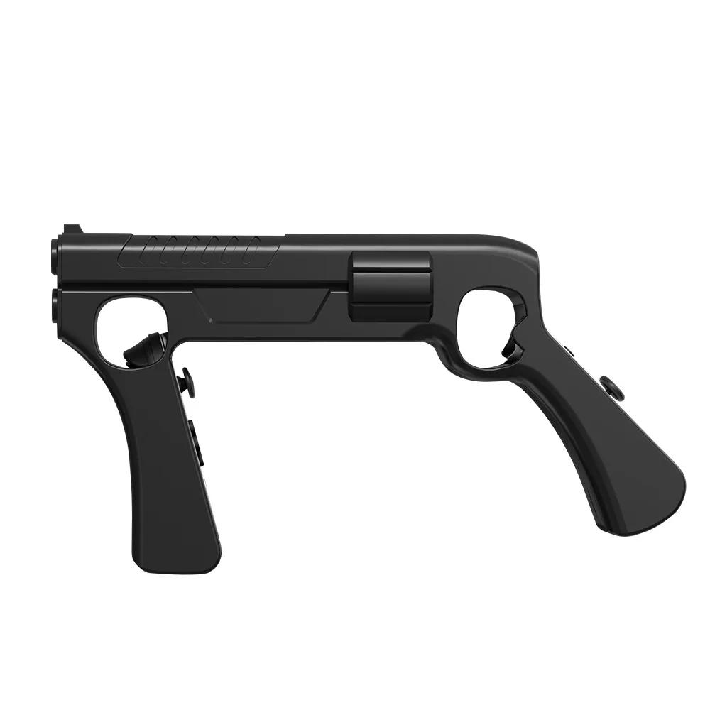 

for Nintendo Switch Ns Oled Joycon Gun Shape Handgrip Sense Controller Grip Game Controller Stand Gaming Accessories чёрный