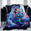 1pc Stitch Printing Blanket - Soft, All-Season Throw for Office Blanket, Car, Travel