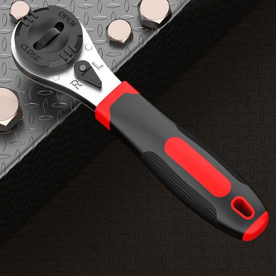 Universal Socket Torque Ratchet Wrench Anti-Slip Handle Ergonomic Design Heat Treated Multifunctional