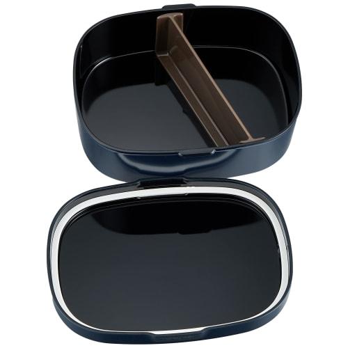 Tatsumiya HAKOYA Quick-Wash Lunch Box, One-Touch, Made In Japan, Large, 900ml, Navy, Microwave and Dishwasher Safe