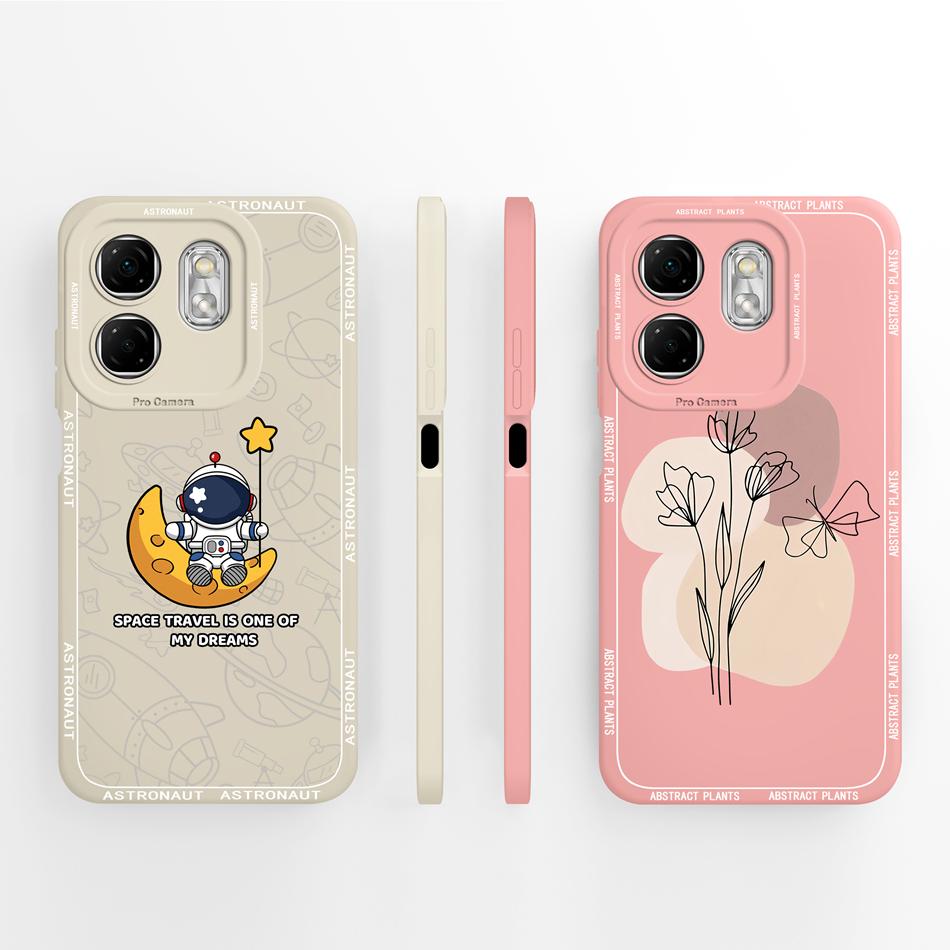 For infinix Smart 9 Case Simple Fashion Soft Liquid Silicone Back Cover For infinix Smart9 4G Funda Model X6532 Phone Housing