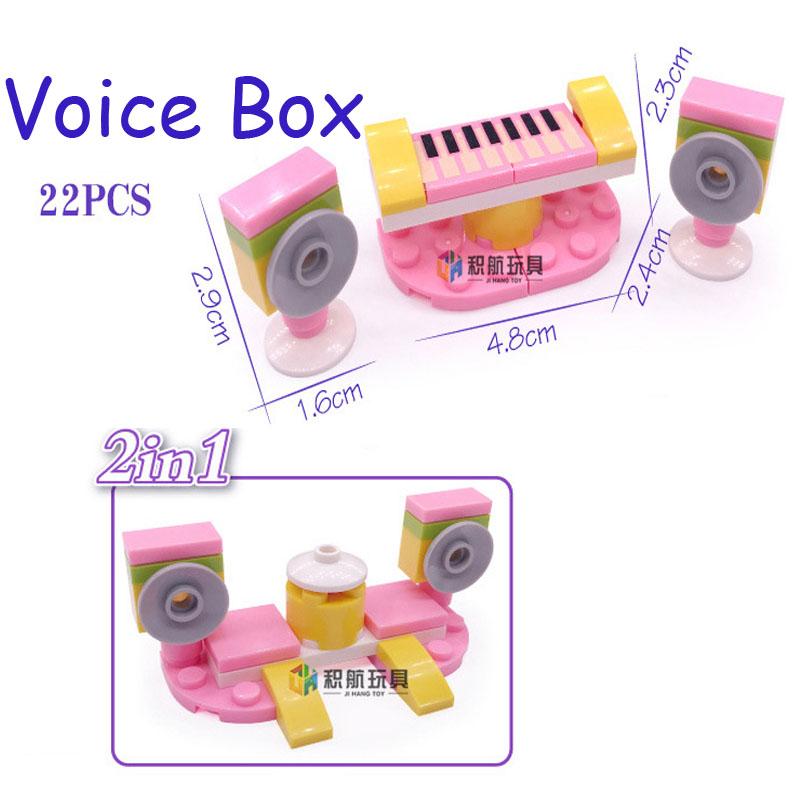 2 IN 1 SLUBAN Girl Royal Carriage Wagon Model Building Blocks Enlighten Action Figure Toys For Children