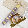 Bohemian Hand-Woven Flower Wrist Lanyard Phone Wristband Daisy Flower -Lost Phone Rope Bag Pendant for Friend Gift Bag Charm