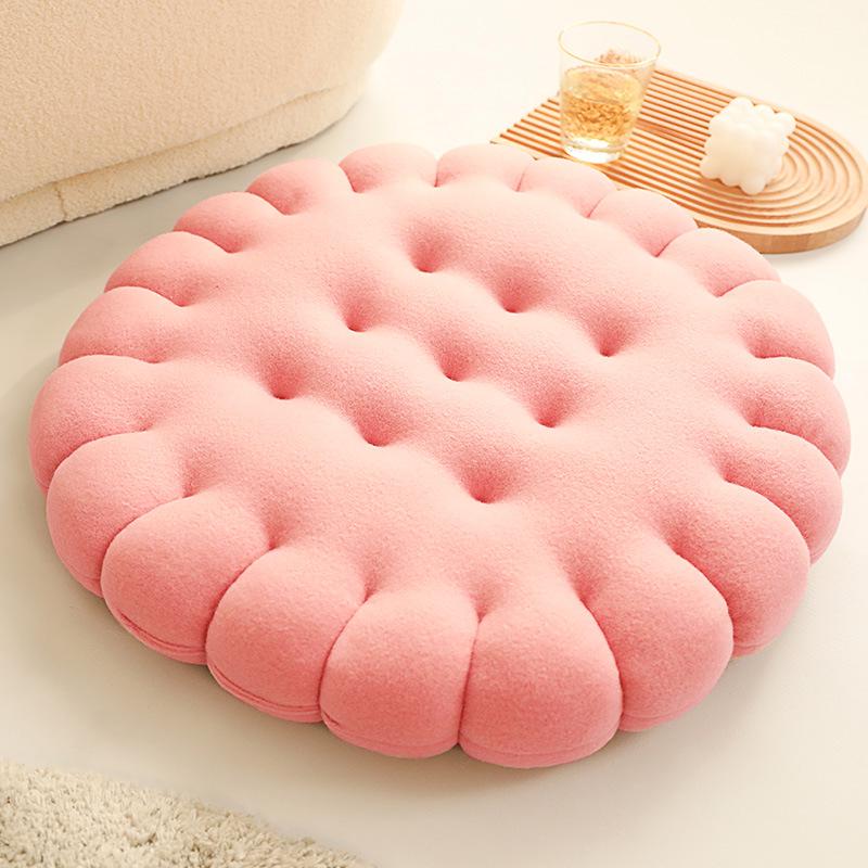 Ins Style Influencer Plush Cookie Cushion: Thickened Japanese Tatami Seat Pad
