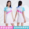 Women's tennis clothes, dress sets, short-sleeved training clothes, printed sports clothes, competition clothes, badminton clothes, quick-drying