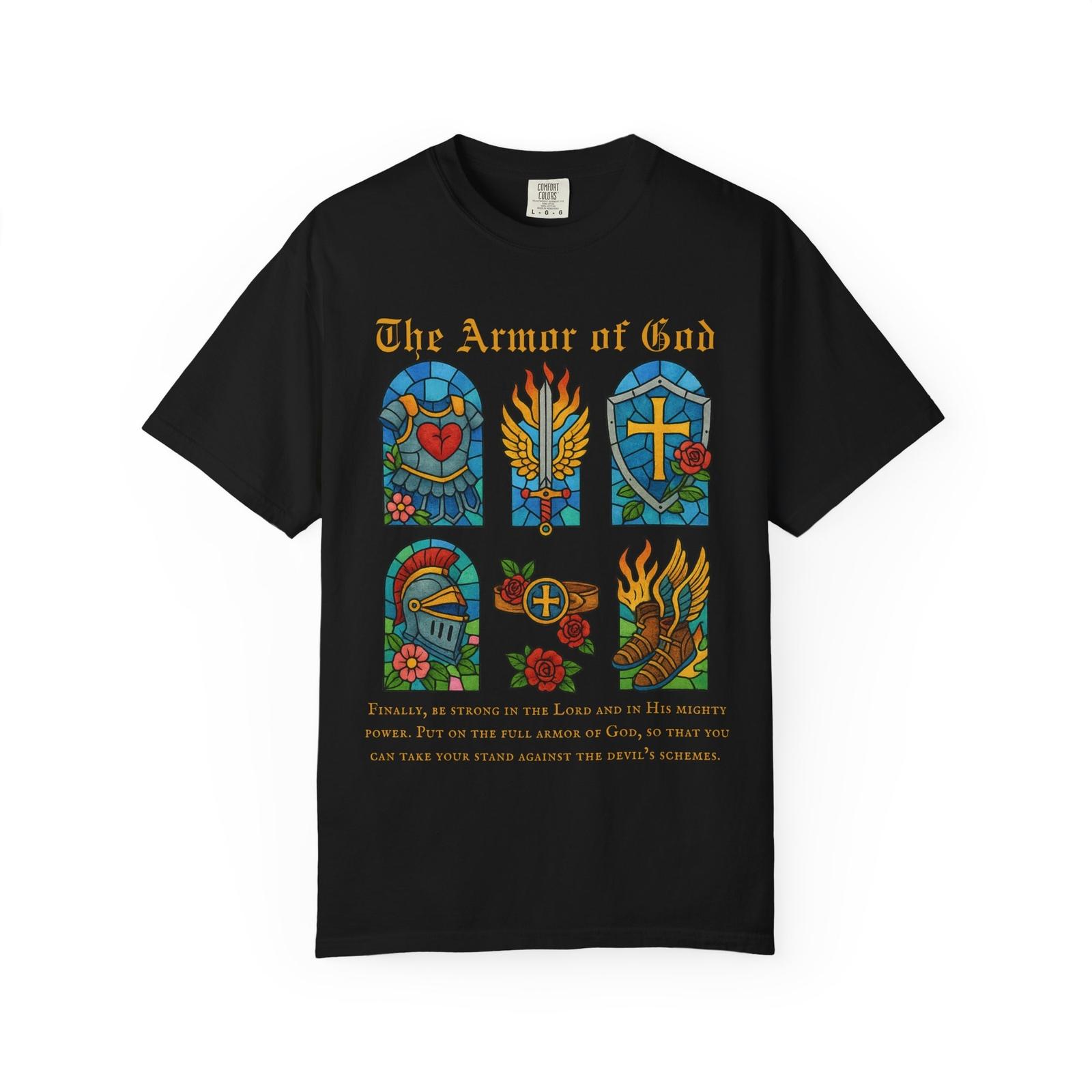 Armor of God Shirt, Unisex Christian T-shirt, Adult or Teen Baptism Gift XXXL
