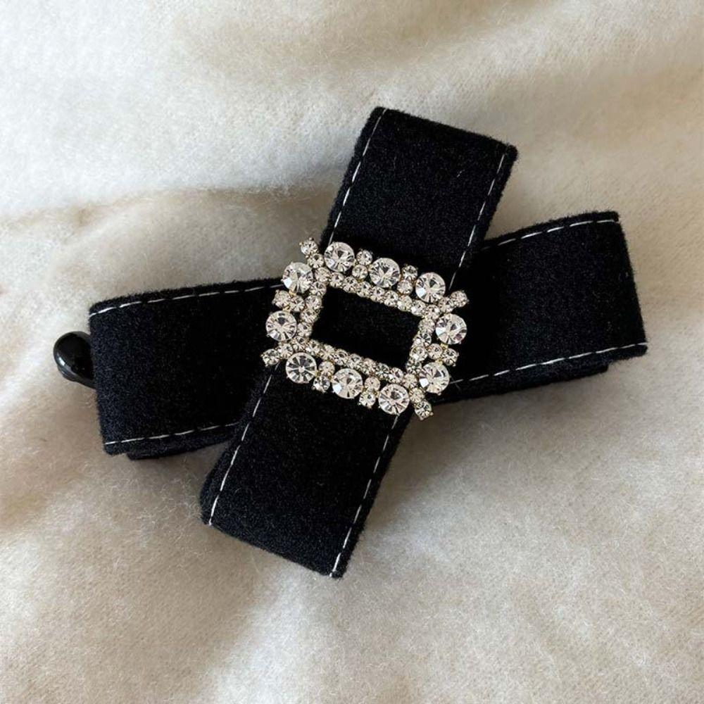 Korean Style Women Vertical Clip Plastic Ponytail Holder Shark Clip Bow Banana Clip  Party