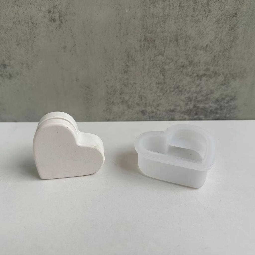 Love Business Card Holder Note Holder Silicone Mold Gypsum Decoration Heart Mold Love Convenience Clip Decoration Resin Mold