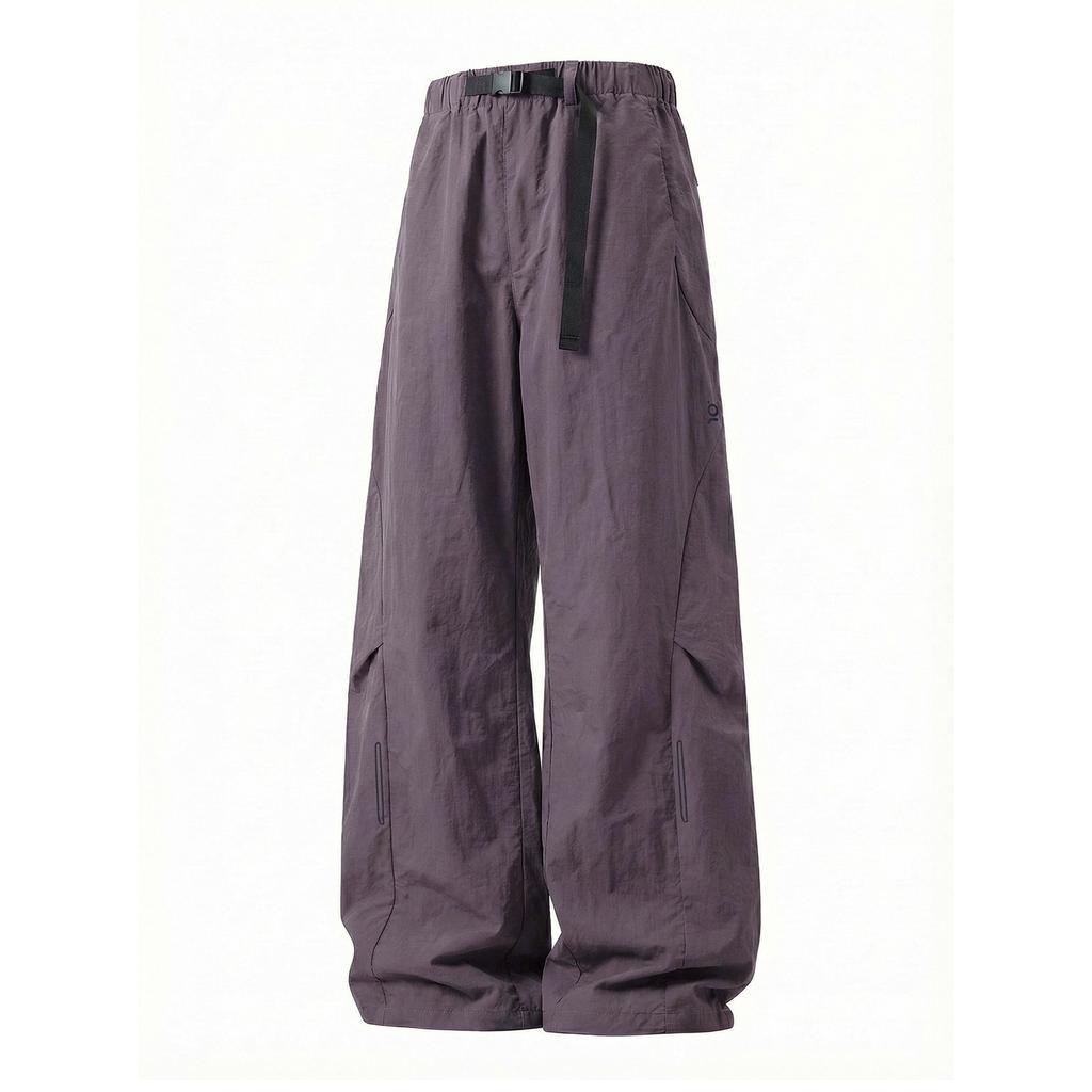 Pantaloni da Paracadutista Uomo Deostrutturati a Pieghe Sdoppiate Funzionali da Esterno Resistenti all'Acqua Casual Cargo Lunghi