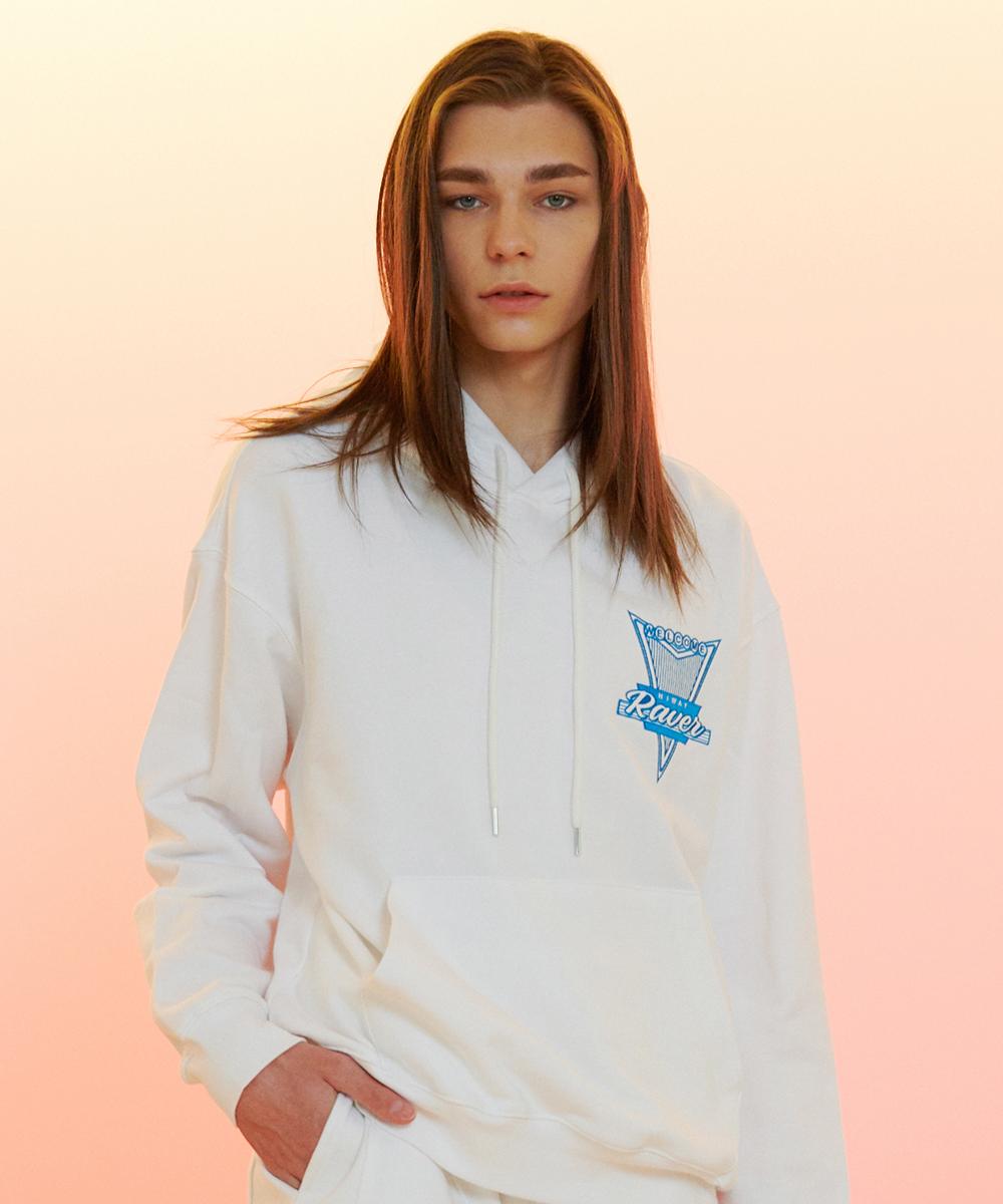 Raverous Signboard Hoodie White 1