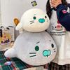 Marine Life Plush Seal Pillow With Pp Cotton Filling For Ocean Museum Souvenir