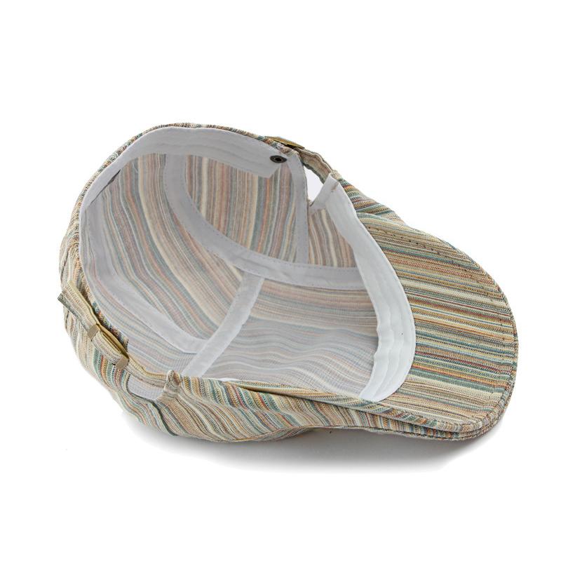 Damen Frühling Sommer Gestreifte Baskenmütze Britische Vintage Kappe Schirmmütze Herren Schiebermützen Flache Kappe Fahrer Efeu Hut Gatsby Malermützen