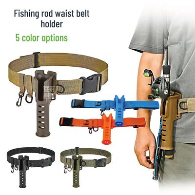 Porte-canne à pêche portable ceinture de taille pour pêche en rockfishing