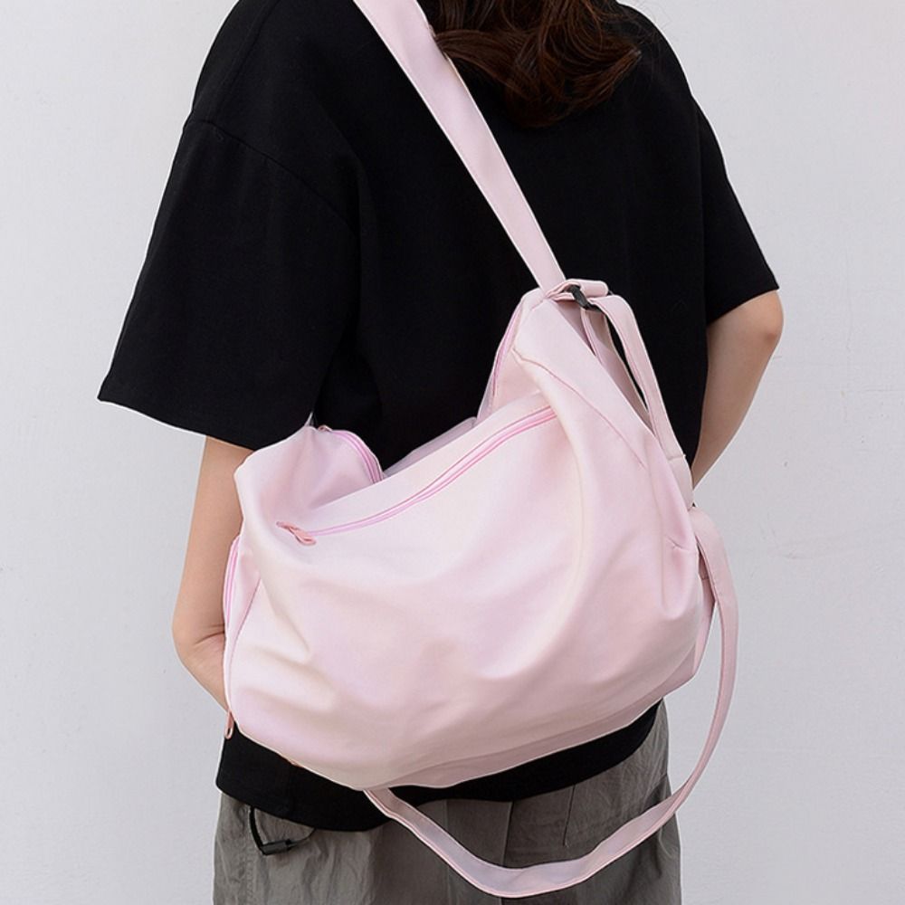 Large Capacity Crossbody Tote Bags Canvas Luggage Bag Fashionable Gym Fitness Bag Women