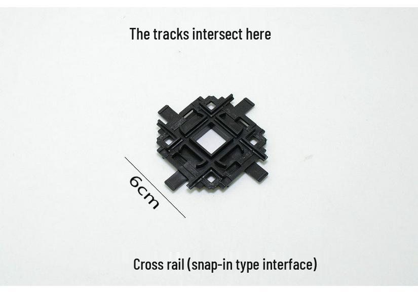 Electric Train Model Toy Track Set: Railway Crossing, Tunnel, and Bridge Accessories for Simulation and Sand Table Scenes