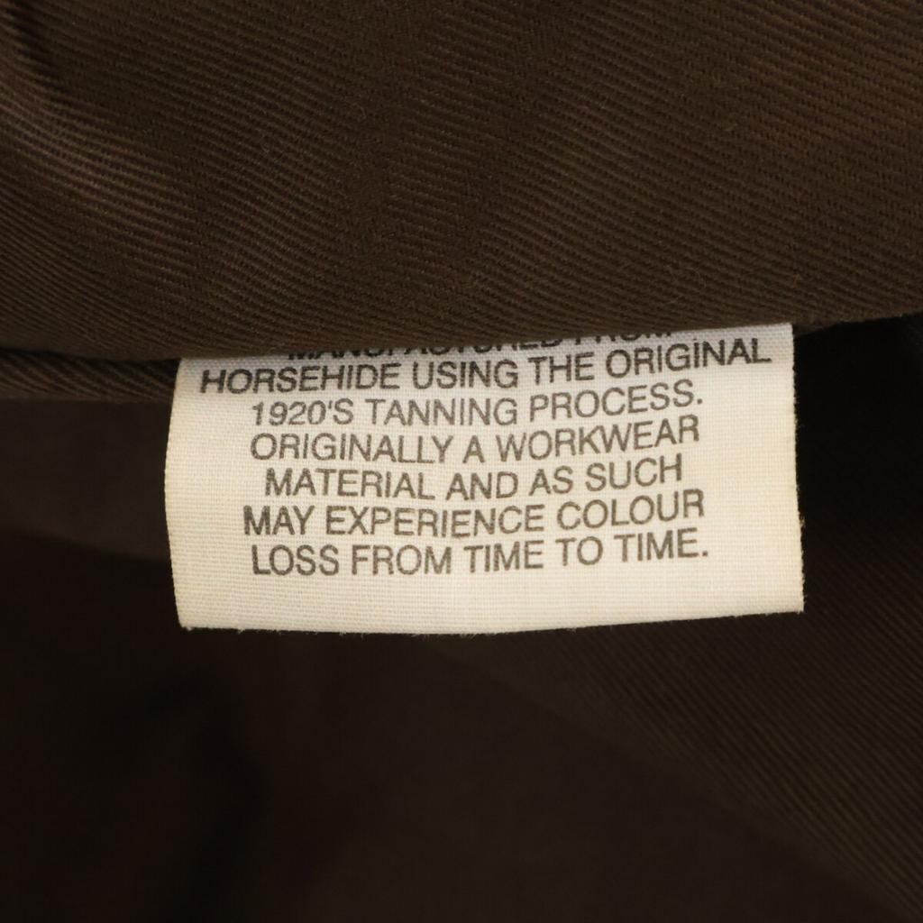 AEROLEATHER Pferdeleder lange Jacke mit langem Halbgürtel Jacke 40 BraunGebraucht