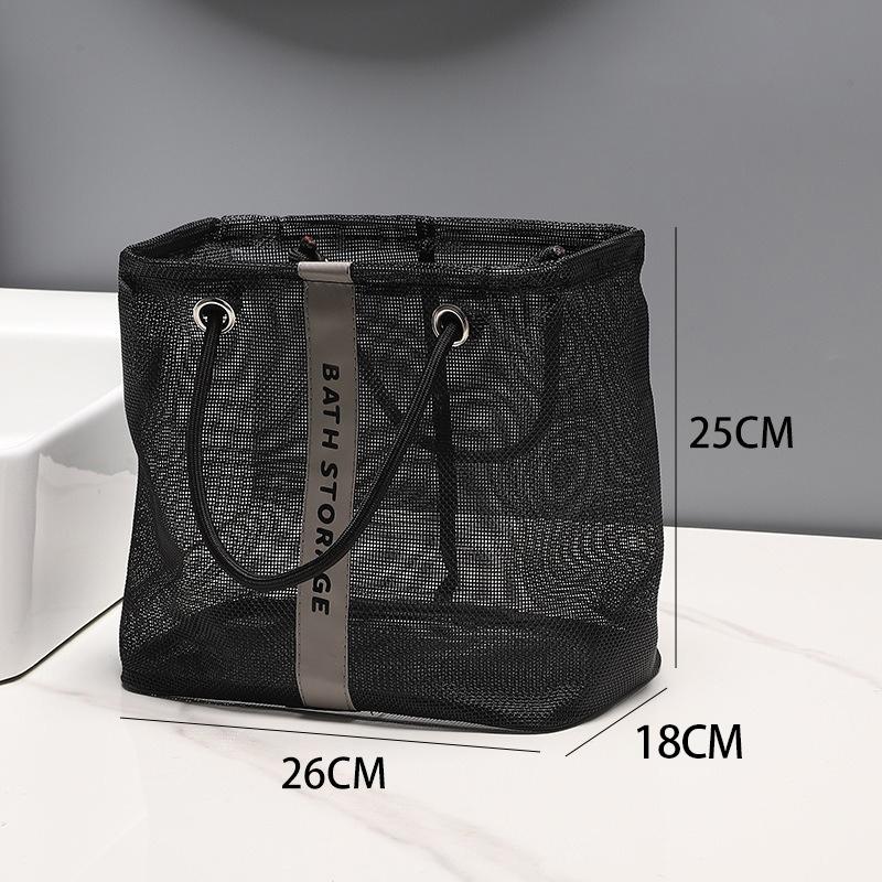 

Large Capacity Collapsible Mesh Drain Basket 2in1 Travel Toiletry Swimming Organizer Portable Carry Handle Eco Friendly Storage