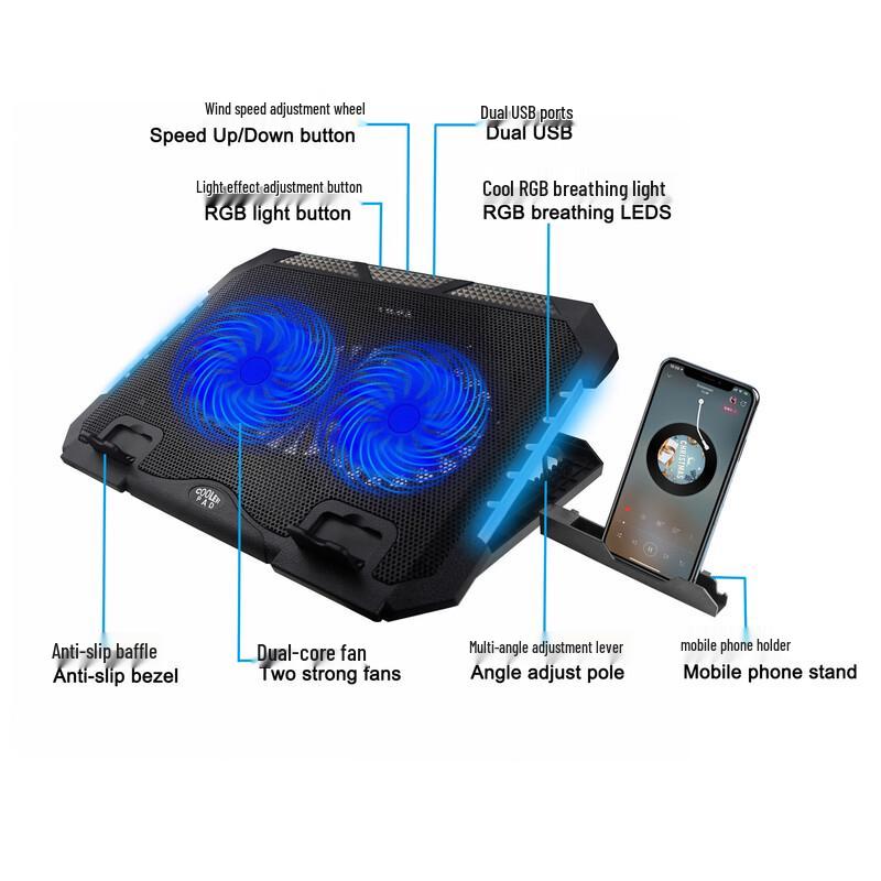 S900 RGB Laptop Cooler