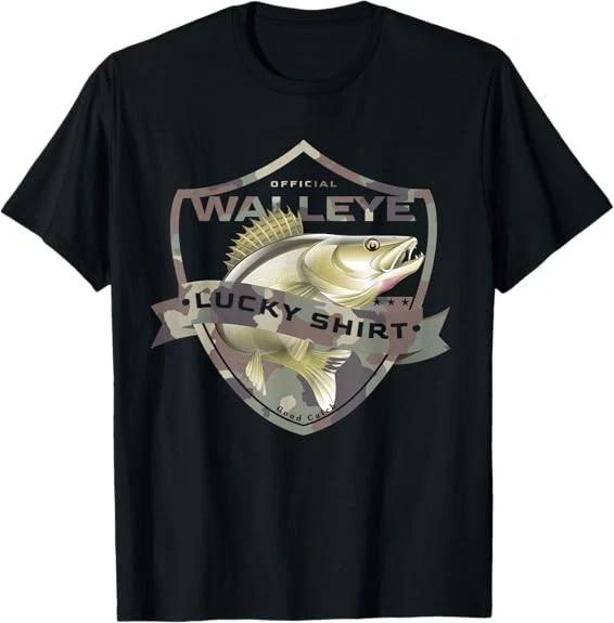 LIMITED Walleye Lucky Shirt Funny Accessories to Walleye Fishing T-Shirt S-5XL XXL