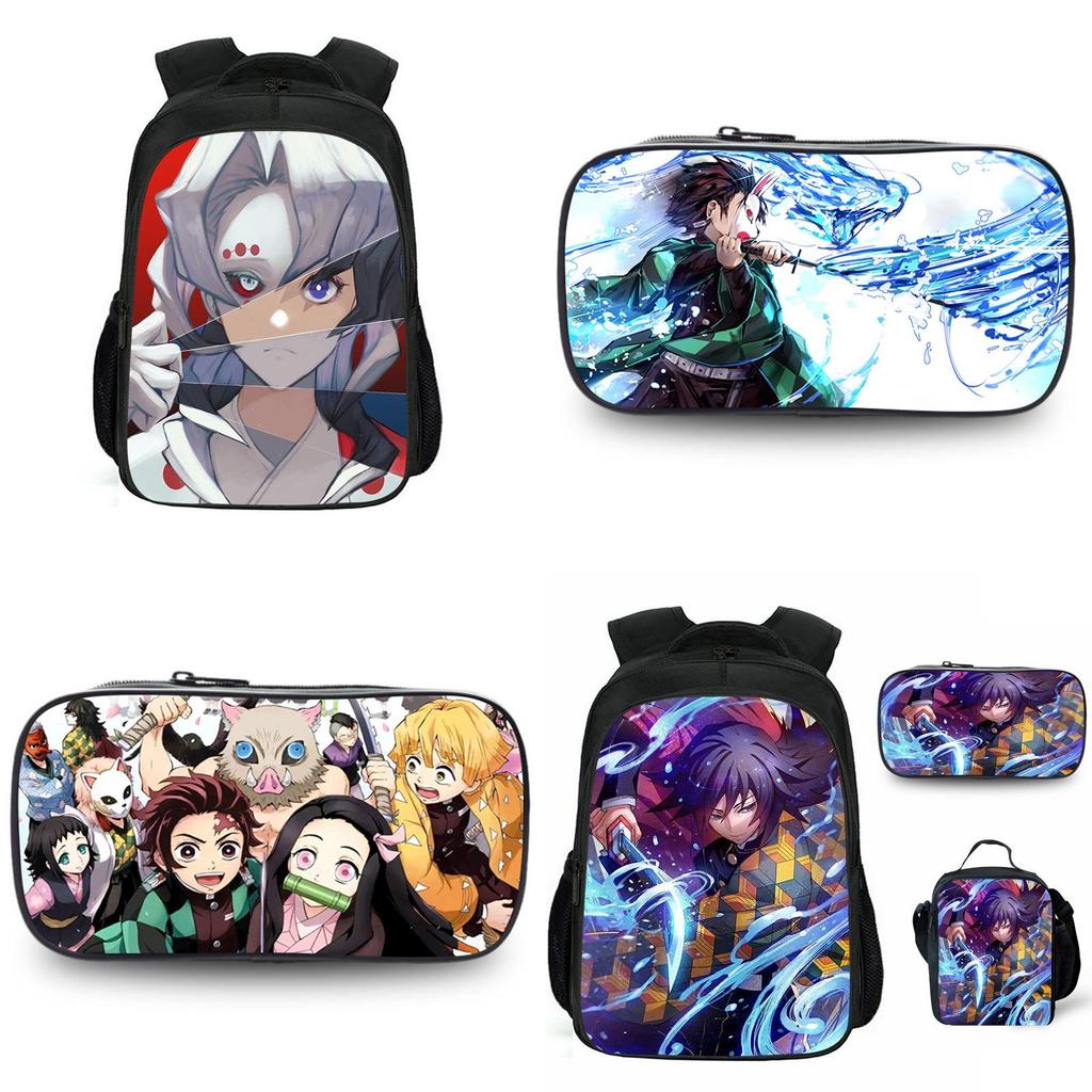 Large Capacity Demon Slayer Kimetsu No Yaiba Backpack With Durable Material And Stylish Design