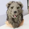 Adorable Plush Gray Wolf Party Mask