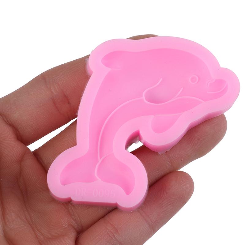 Dolphins Whale Shape 3D Silicone Cake Soap Candle Molds Kitchen Baking Fondant