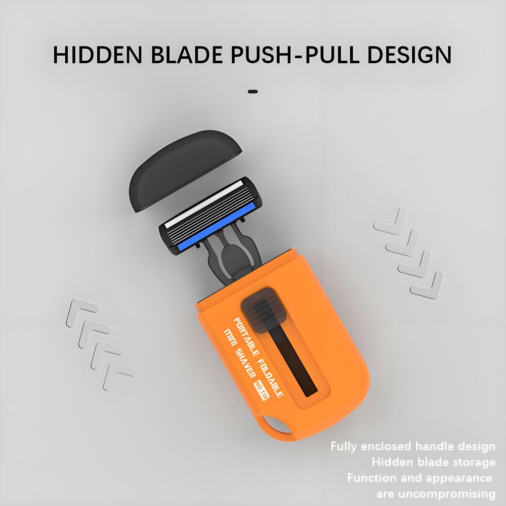 6-Layer Razor Head Manual Shaver Stainless Steel Classic Double Edge Blade Razor Shaving Replaceable Razor Head Razor Tools