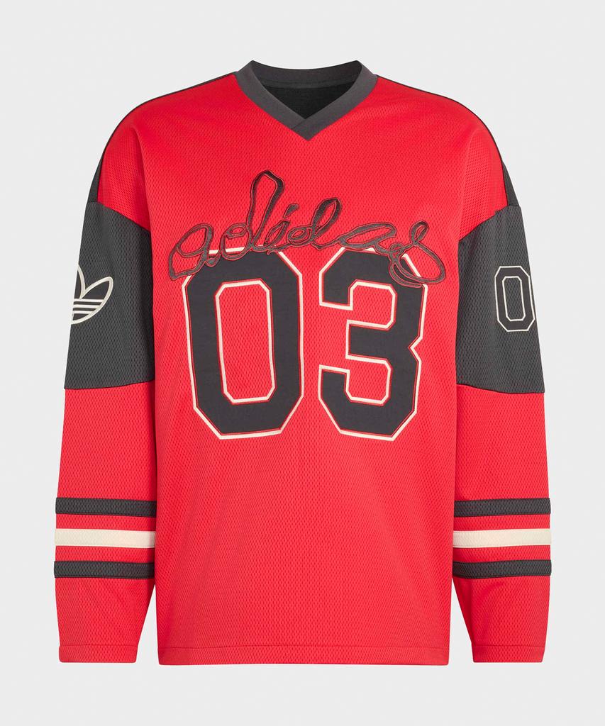 adidas Maillot de Hockey à Manches Longues - Rubis / Ku9187