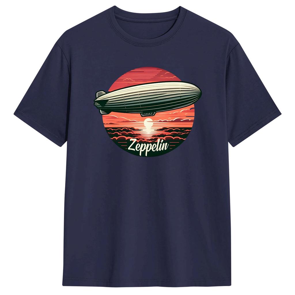 Streetwear TShirt Summer Leds Zeppelins Music Band Leisure T Shirts Pure Cotton Tshirt for Unisex Aesthetic Short Sleeve Top Tees