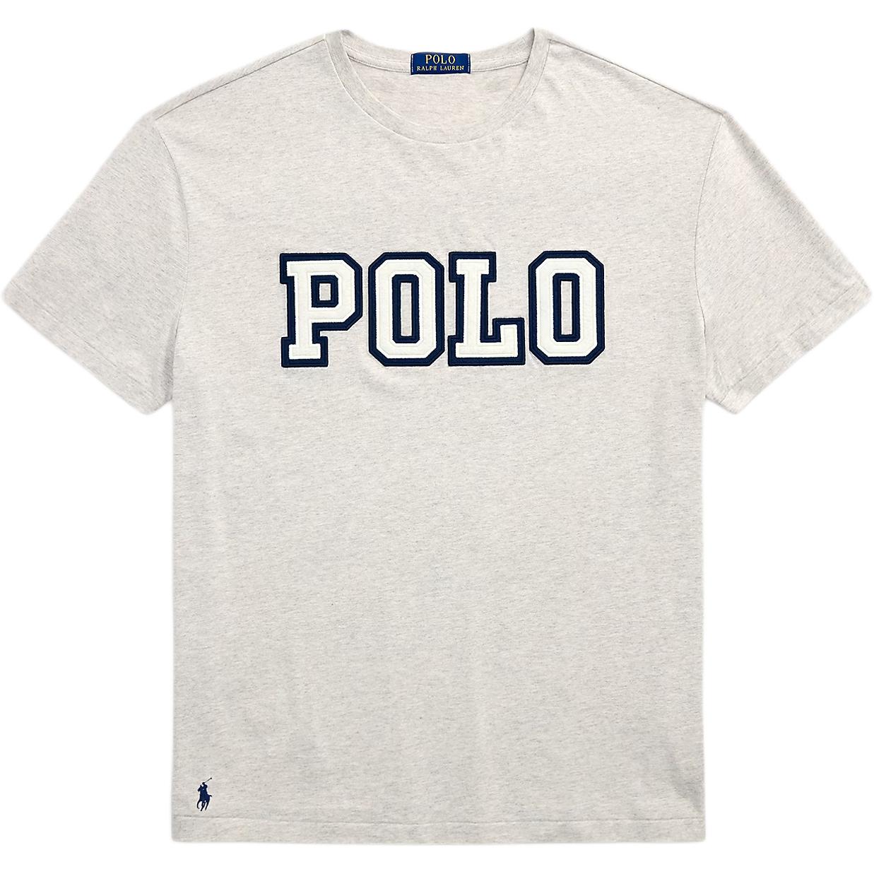 

Polo Ralph Lauren Классическая посадка Футболка трикотажная с логотипом Мужской верх Светло-серый 710972663-004 L