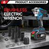 ONEVAN Brushless Electric Impact Wrench 1/2 Inch Cordless Hexs Socket Kit 3 In 1 Screwdriver Tool For Makita 18V Battery