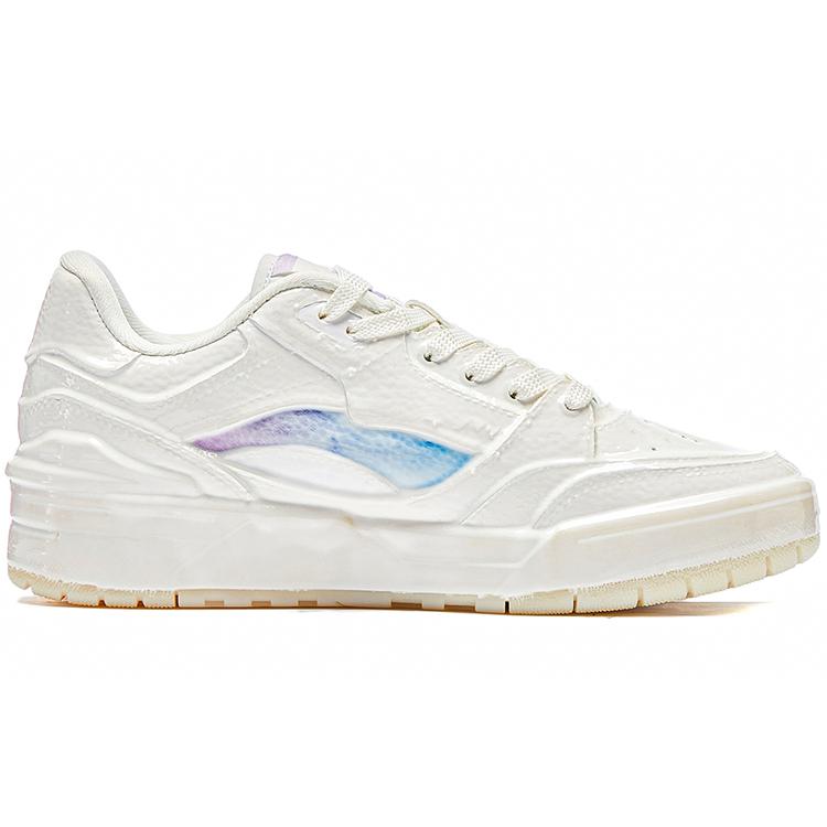 Li Ning RSR 101 Low top Skateboard Shoes Women's Mist White ABCS108-1