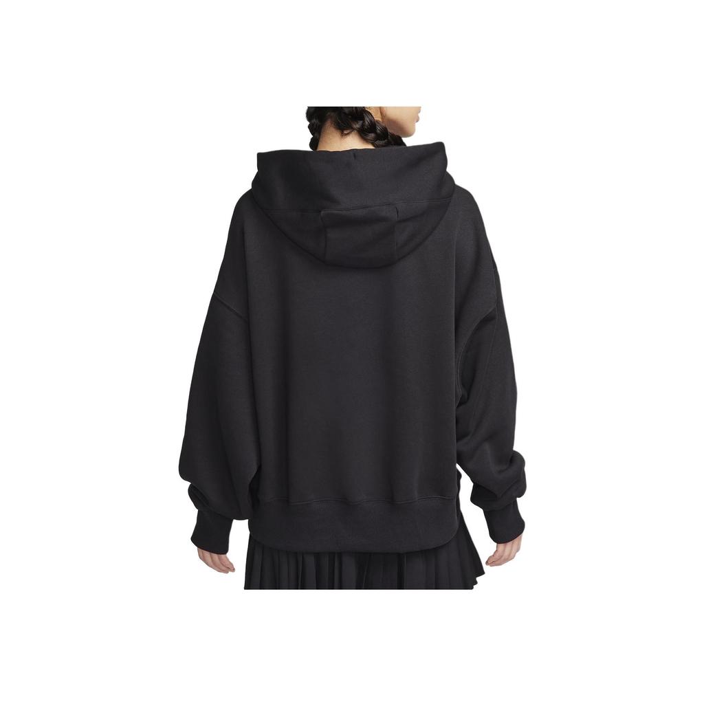 Nike Logo Printed Pullover Hoodie Women Hoodies Black DQ5859-010