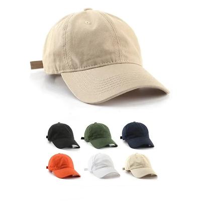 Einfache einfarbige Baseballkappen Frühling Sommer Sonnenschutzkappen Baumwolltuch Unisex Baseballkappen