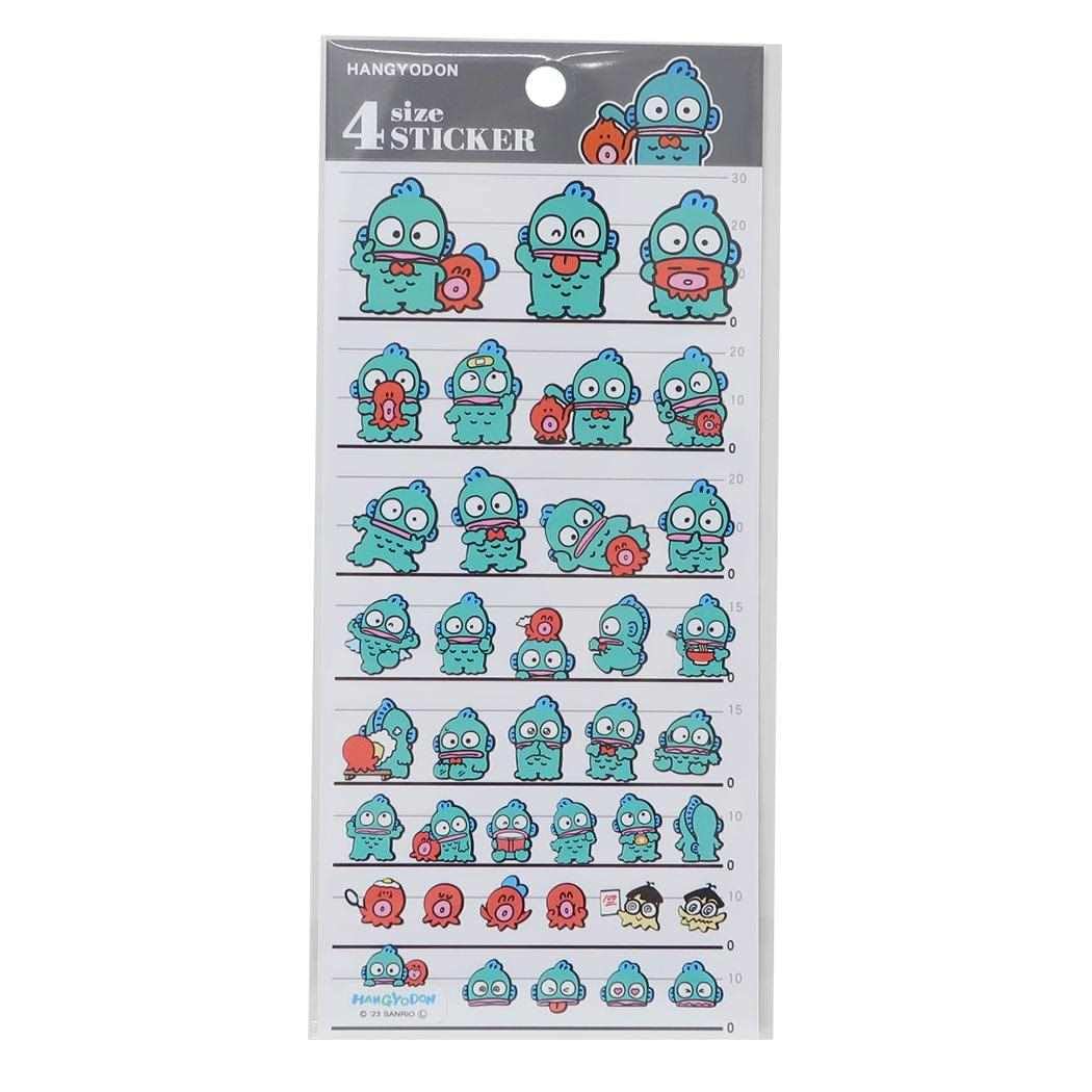 

Hangyodon 4 Size Stickers 4 SIZE STICKER Sanrio [Sticker Sheet]
