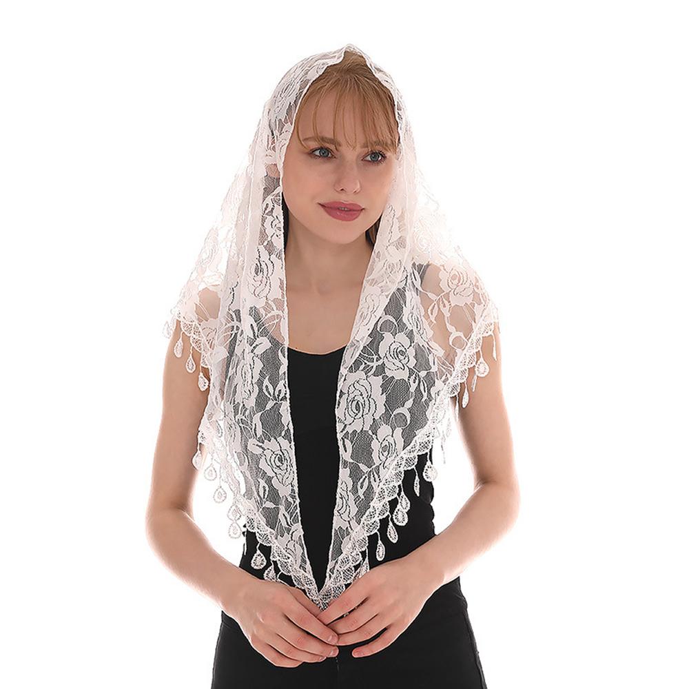 Any Occasion Scarf Fashionable Neckerchief Hollow Rose Scarf Lace Scarf