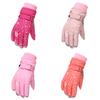 1 Pair Cold Winter Children Skiing Glove Portable Snow Knitting Gloves Wind-proof Warm-keeping Mittens Warming Outdoor