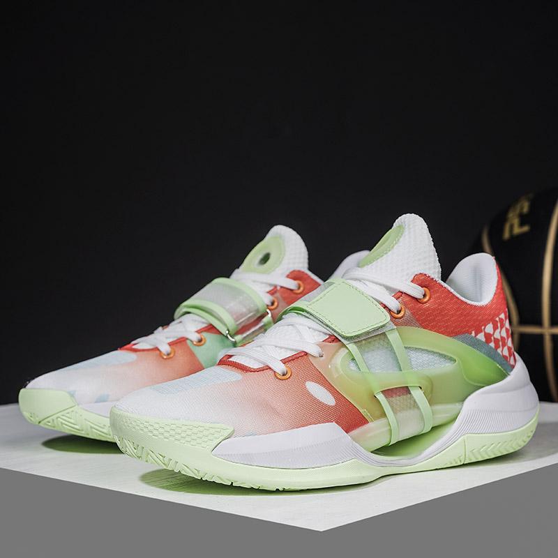 Men Basketball Shoes Fashion Outdoor Training Sports Shoes Rebound Anti Slip Breathe Basketball Professional Competition Shoes