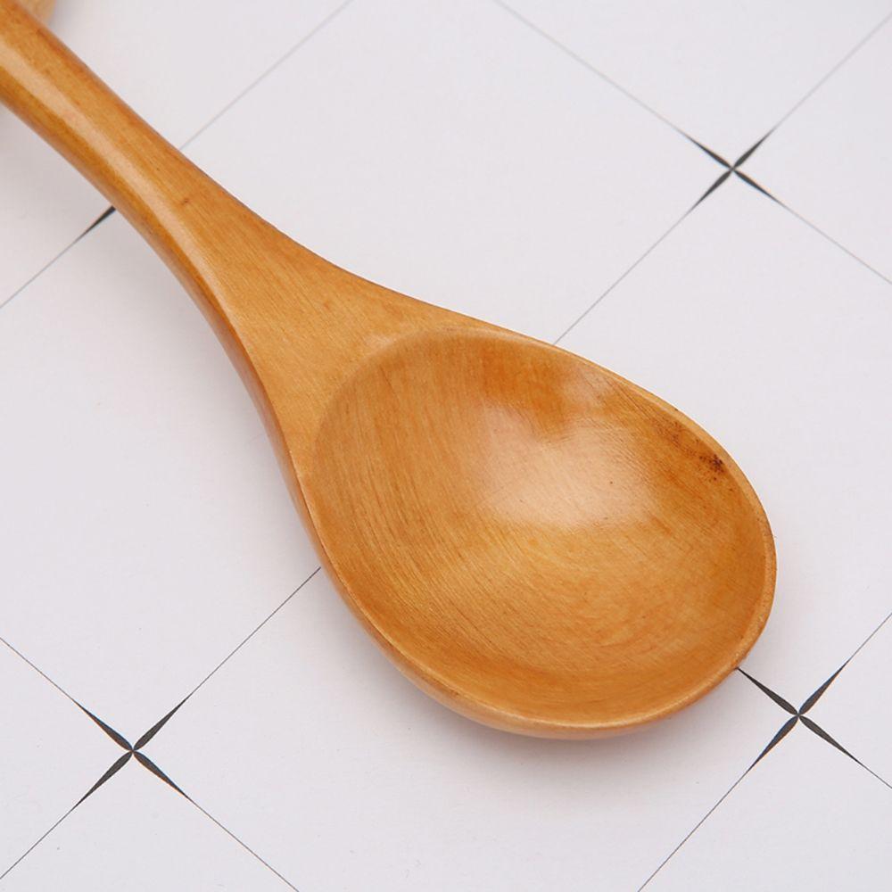Kids Table Dessert Bamboo Cooking Cutlery for Children Catering Wooden Kitchen Utensil Spoon Tea Spoon Soup Spoon