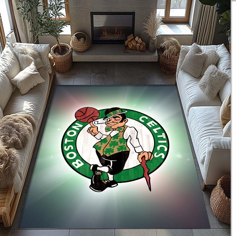 Tappeto Morbido Antiscivolo per Interni con Motivo Calcio Celtic FC, Tappetino Decorativo Sportivo per Camera da Letto