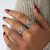 Edelstahl Spiral Verstellbare Offene Ringe für Damen Vergoldet Wasserdicht Hohe Qualität Damenschmuck für Urlaub Etc