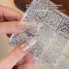 12 Grids Mini Mix Nail  Diamond Shine Nail Art Decorations Accessories Round Nail Gems  Manicure Charms