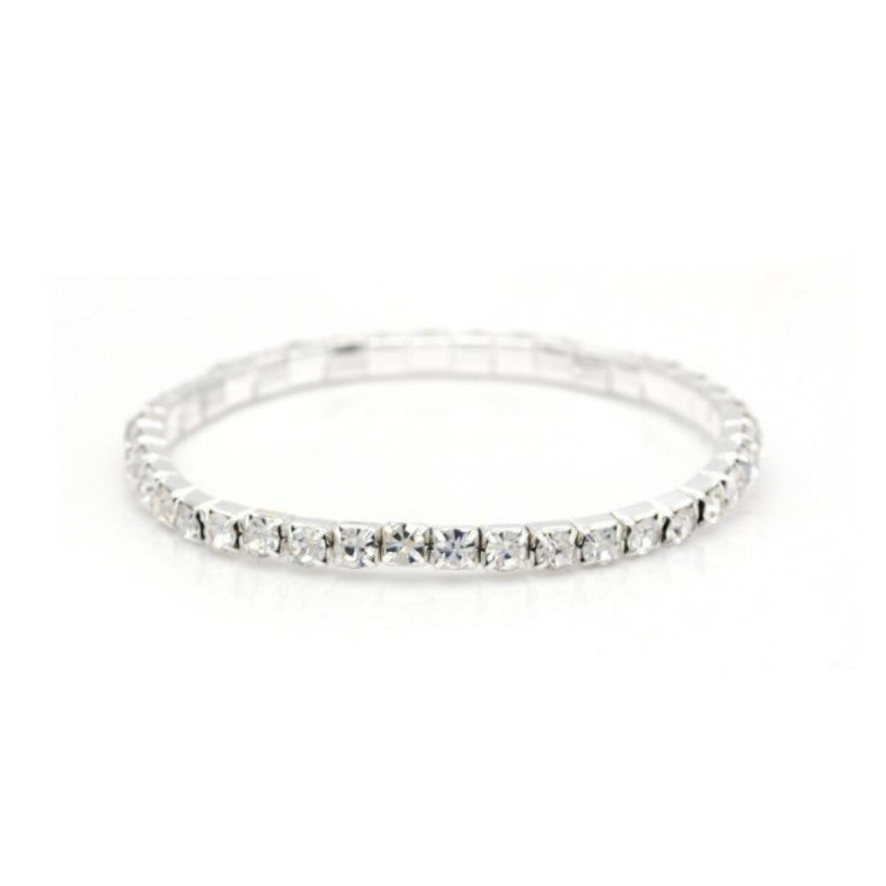 Bridal Versatile Korean Version Super Flash Full Diamond Elastic Bracelet Bracelet